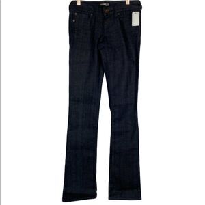 Express Dark Blue / Black Wash  Flare Leg Jeans NWT Sz 29